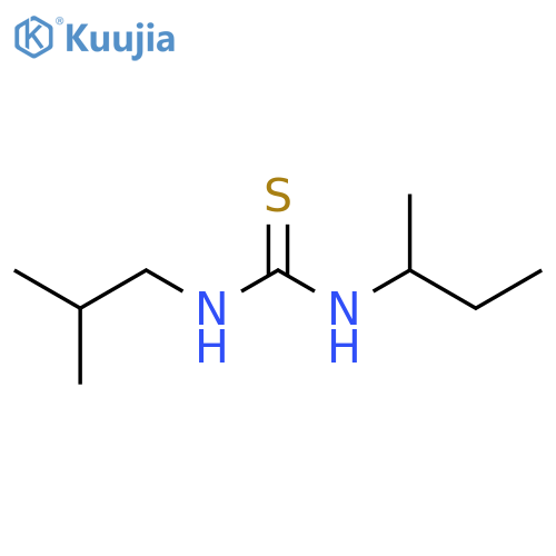 Thiourea, N-(1-methylpropyl)-N'-(2-methylpropyl)- structure