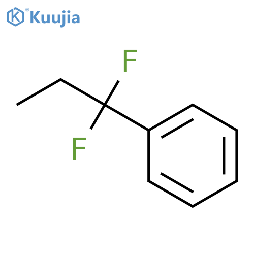 (1,1-Difluoropropyl)benzene structure