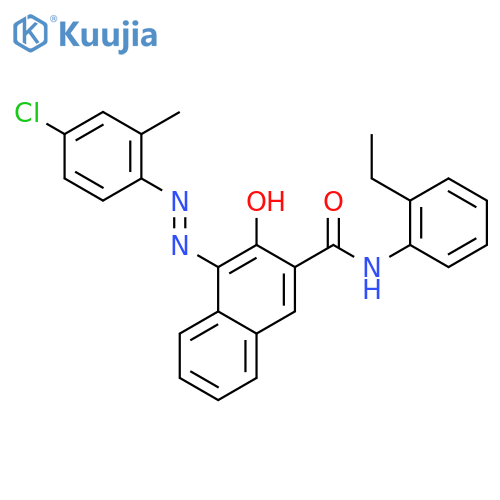 2-Naphthalenecarboxamide,4-[2-(4-chloro-2-methylphenyl)diazenyl]-N-(2-ethylphenyl)-3-hydroxy- structure
