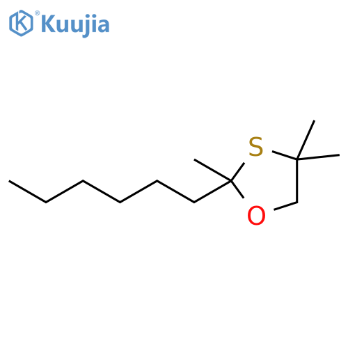 1,3-Oxathiolane, 2-hexyl-2,4,4-trimethyl- structure
