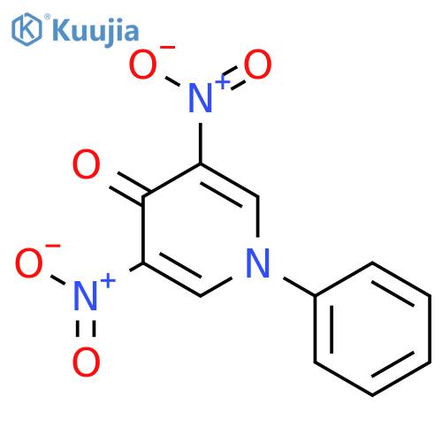 4(1H)-Pyridinone, 3,5-dinitro-1-phenyl- structure