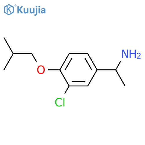 1-(3-Chloro-4-isobutoxyphenyl)-ethylamine structure