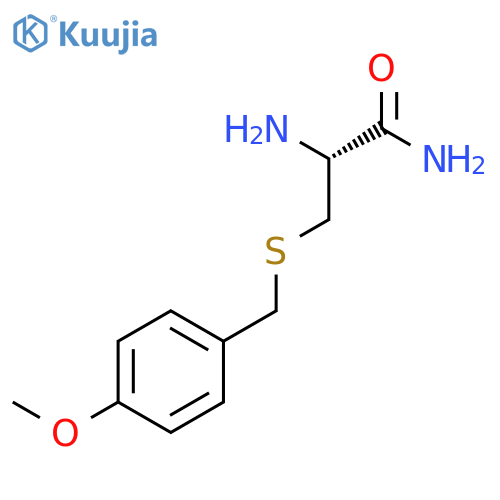 Propanamide, 2-amino-3-[[(4-methoxyphenyl)methyl]thio]-, (R)- structure