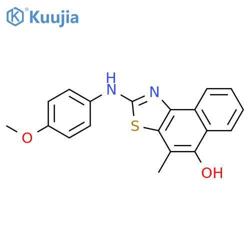 Naphtho[1,2-d]thiazol-5-ol,2-[(4-methoxyphenyl)amino]-4-methyl- structure