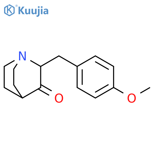 1-Azabicyclo[2.2.2]octan-3-one, 2-[(4-methoxyphenyl)methyl]- structure