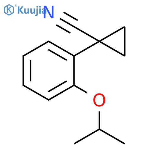 1-2-(propan-2-yloxy)phenylcyclopropane-1-carbonitrile structure
