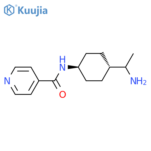Cyclohexanecarboxamide,4-[(1R)-1-aminoethyl]-N-4-pyridinyl-, trans- structure