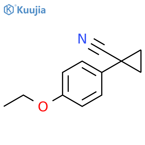 1-(4-ethoxyphenyl)cyclopropane-1-carbonitrile structure