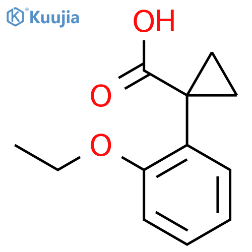 1-(2-ethoxyphenyl)cyclopropane-1-carboxylic acid structure