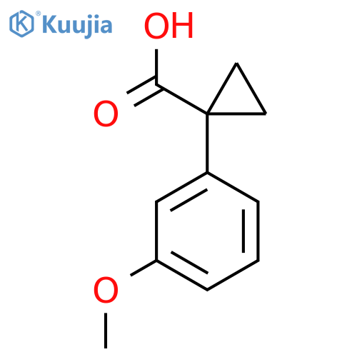 1-(3-Methoxyphenyl)cyclopropanecarboxylic acid structure