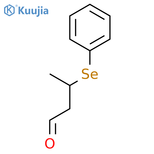 Butanal, 3-(phenylseleno)- structure