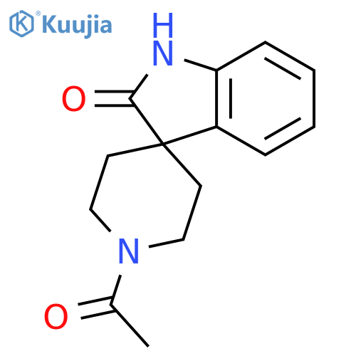 Spiro[3H-indole-3,4'-piperidin]-2(1H)-one, 1'-acetyl- structure