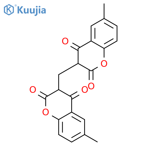 2H-1-Benzopyran-2,4(3H)-dione, 3,3'-methylenebis[6-methyl- structure