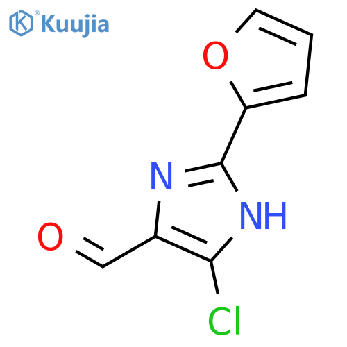 1H-Imidazole-4-carboxaldehyde, 5-chloro-2-(2-furanyl)- structure