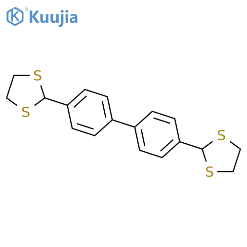 2,2'-([1,1'-Biphenyl]-4,4'-diyl)bis(1,3-dithiolane) structure
