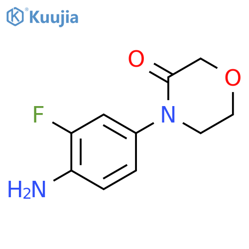 3-Morpholinone, 4-(4-amino-3-fluorophenyl)- structure