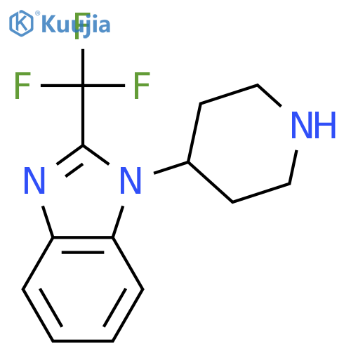 1-(Piperidin-4-yl)-2-(trifluoromethyl)-1h-benzodimidazole structure