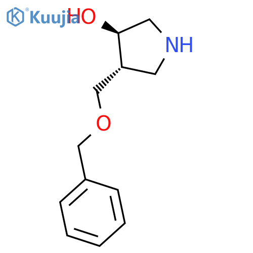 3-Pyrrolidinol, 4-[(phenylmethoxy)methyl]-, (3R,4R)- structure
