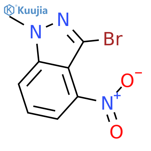 3-Bromo-1-methyl-4-nitro-1H-indazole structure