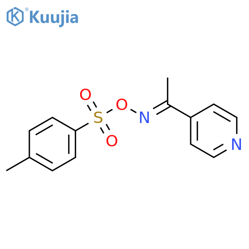 ETHANONE, 1-(4-PYRIDINYL)-, O-[(4-METHYLPHENYL)SULFONYL]OXIME structure