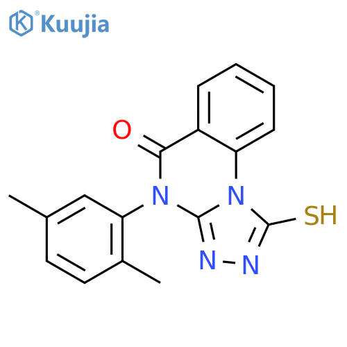 4-(2,5-dimethylphenyl)-1-sulfanyl-4H,5H-[1,2,4]triazolo[4,3-a]quinazolin-5-one structure