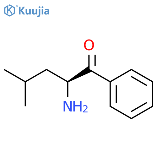 1-PENTANONE, 2-AMINO-4-METHYL-1-PHENYL-, (2S)- structure