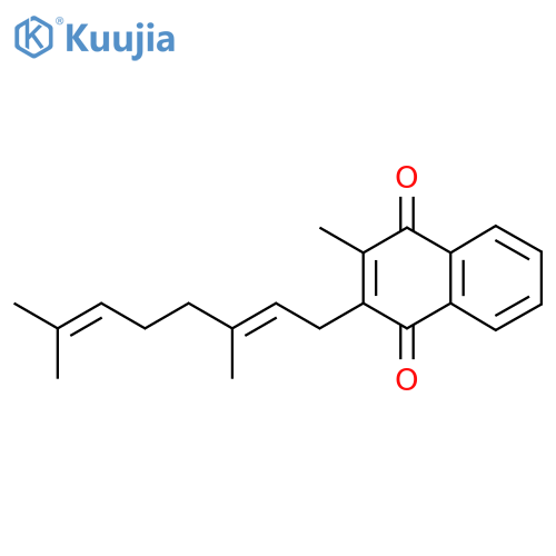 2-(3,7-Dimethyl-2,6-octadienyl)-3-methyl-1,4-naphthoquinone structure