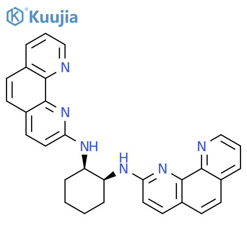 1,2-Cyclohexanediamine, N,N'-di-1,10-phenanthrolin-2-yl-, (1R,2S)-rel- structure