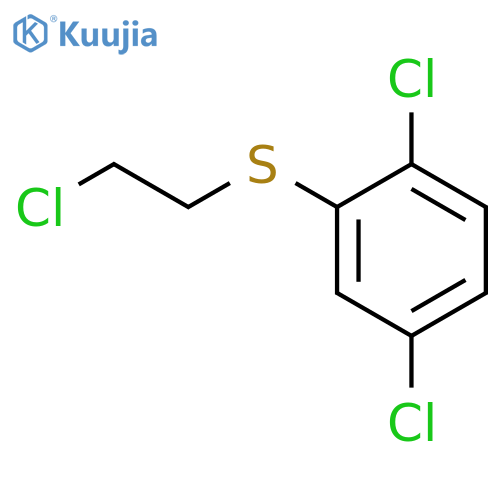 1,4-Dichloro-2-(2-chloroethyl)sulfanylbenzene structure