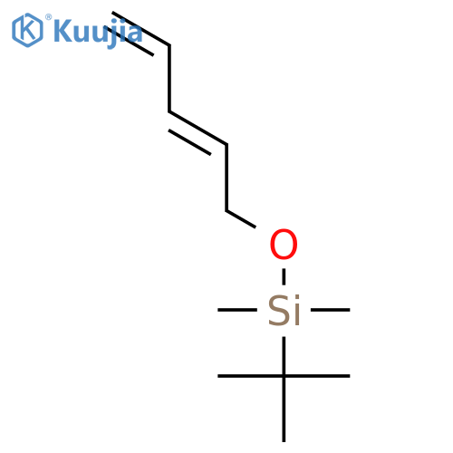 SILANE, (1,1-DIMETHYLETHYL)DIMETHYL[(2E)-2,4-PENTADIENYLOXY]- structure