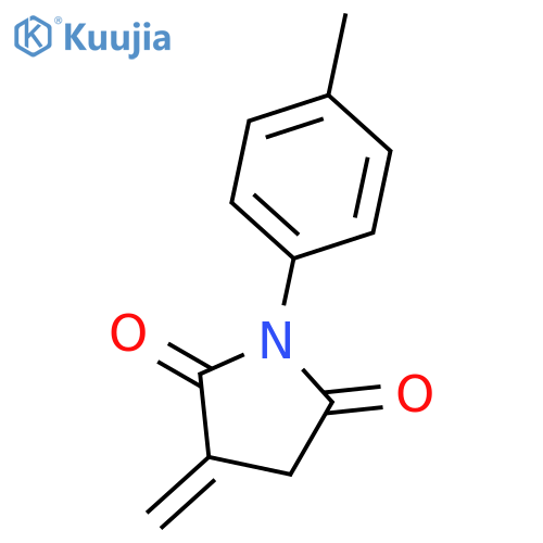 2,5-Pyrrolidinedione, 3-methylene-1-(4-methylphenyl)- structure