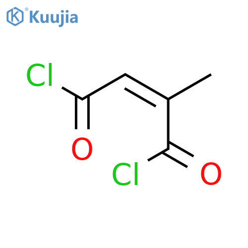 2-BUTENEDIOYL DICHLORIDE, 2-METHYL-, (Z)- structure