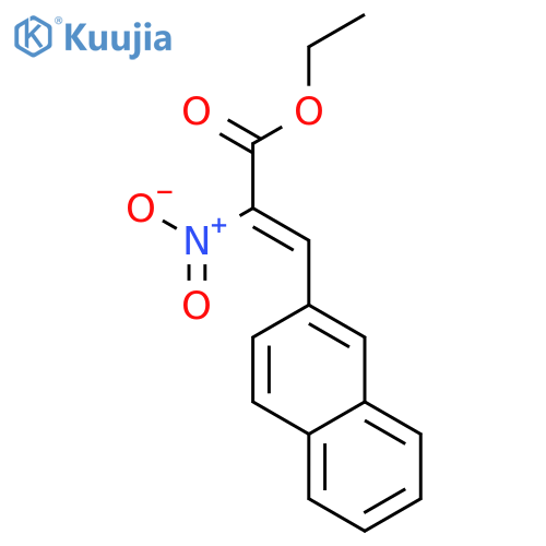 2-Propenoic acid, 3-(2-naphthalenyl)-2-nitro-, ethyl ester structure
