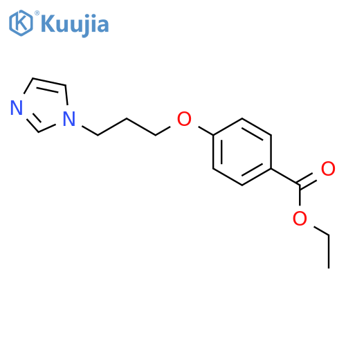 BENZOIC ACID, 4-[3-(1H-IMIDAZOL-1-YL)PROPOXY]-, ETHYL ESTER structure