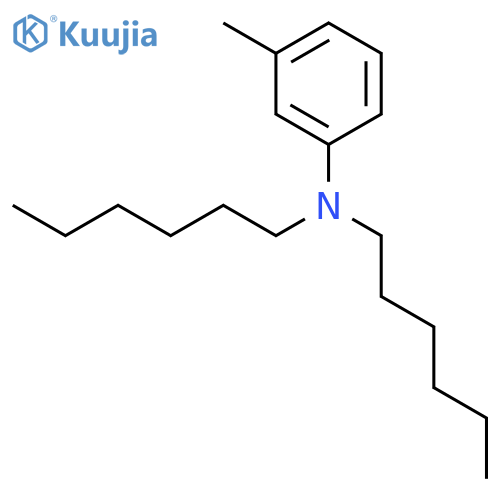 Benzenamine,N,N-dihexyl-3-methyl- structure
