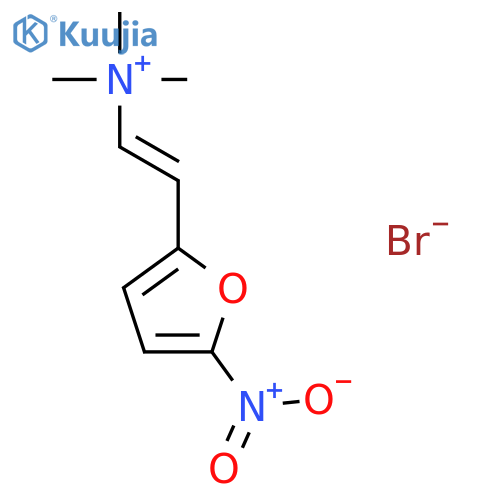 Ethenaminium, N,N,N-trimethyl-2-(5-nitro-2-furanyl)-, bromide, (E)- structure