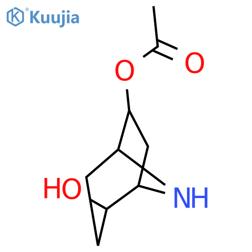 8-Azabicyclo[3.2.1]octane-2,6-diol,6-acetate, (1R,2S,5R,6S)- structure