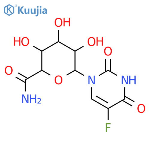b-D-Glucopyranuronamide,1-deoxy-1-(5-fluoro-3,4-dihydro-2,4-dioxo-1(2H)-pyrimidinyl)- structure
