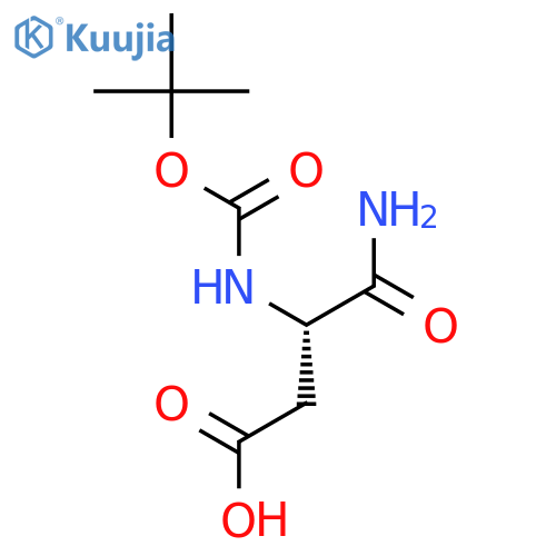 Boc-L-aspartic acid a-amide structure