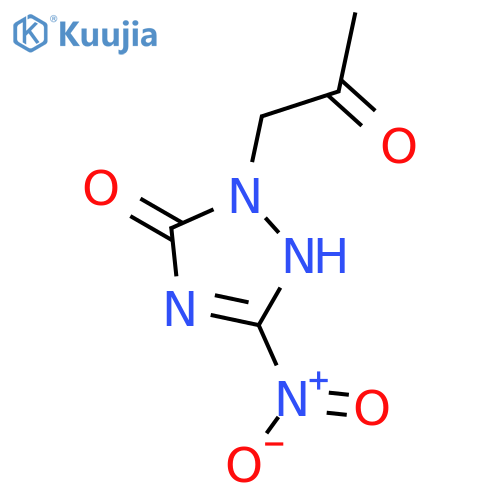 3H-1,2,4-TRIAZOL-3-ONE, 1,2-DIHYDRO-5-NITRO-2-(2-OXOPROPYL)- structure