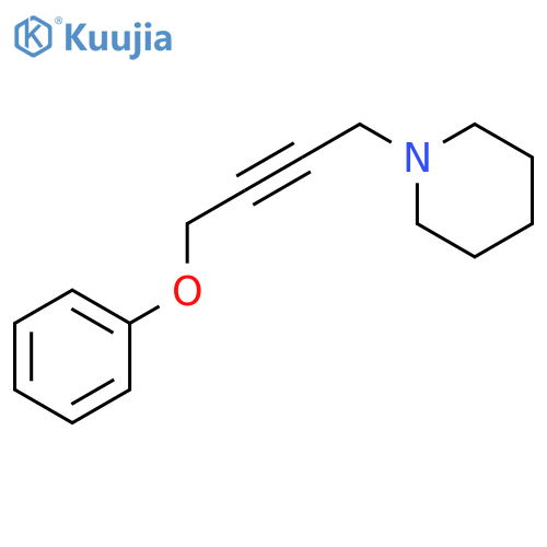 Piperidine, 1-(4-phenoxy-2-butynyl)- structure