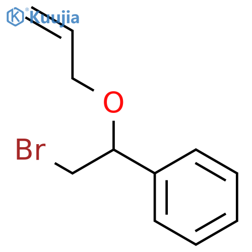 Benzene, [2-bromo-1-(2-propenyloxy)ethyl]- structure