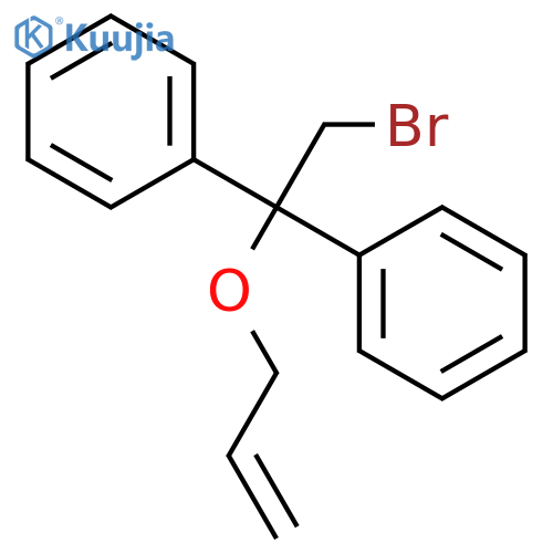 Benzene, 1,1'-[2-bromo-1-(2-propenyloxy)ethylidene]bis- structure