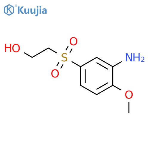 2-(3-Amino-4-methoxyphenyl)sulfonylethanol structure