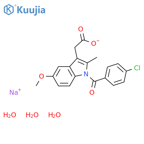 Indomethacin sodium hydrate structure