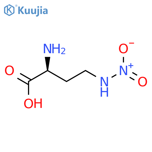 Butanoic acid,2-amino-4-(nitroamino)-, (S)- (9CI) structure