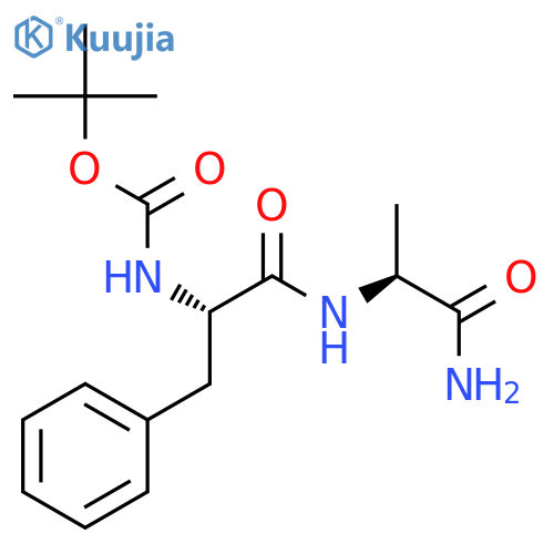 L-ALANINAMIDE, N-[(1,1-DIMETHYLETHOXY)CARBONYL]-L-PHENYLALANYL- structure