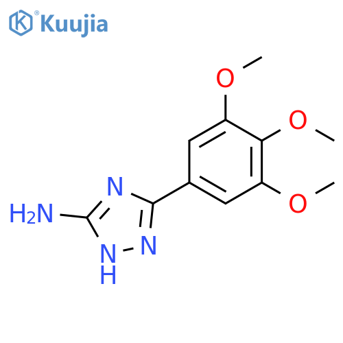5-(3,4,5-trimethoxyphenyl)-1H-1,2,4-triazol-3-amine structure