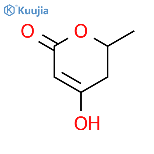 (+-)5,6-Dihydro-4-hydroxy-6-methyl-2H-pyran-2-one structure