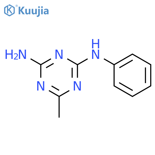 6-methyl-4-(phenylimino)-1,4-dihydro-1,3,5-triazin-2-amine structure